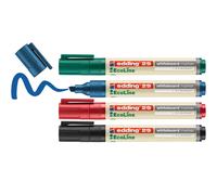 Edding 29 EcoLine marker 4 pc(s) Chisel tip Black, Blue, Green, Red