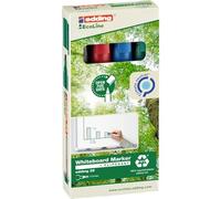 Edding 29 EcoLine Whiteboard Chisel Tip Marker Assorted PK4