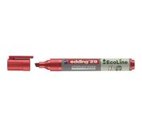 edding 29 Ecoline whiteboard marker - red - 1 whiteboard pen - chisel tip 1-5 mm - whiteboard pen dry wipe - for whiteboards, flipcharts, pinboards, memo boards - sketchnotes - refillable