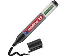 edding 29 whiteboard marker - black - 1 whiteboard pen - chisel nib 1-5 mm | whiteboard pen dry wipe - for whiteboards, flipcharts, pinboards, memo boards - sketchnotes - refillable