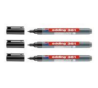 Whiteboard Marker 361, 1 mm, black, pack of 10