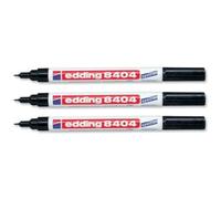edding 3 x AEROSPACE MARKER PEN 8404 PERMANENT MARKER GARDEN MARKER Black Ink