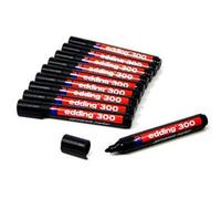 edding 300 Permanent Bullet Tip Marker Black (10 Pack)