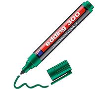 edding 300 permanent marker - green - 1 pen - round tip 1.5-3 mm - waterproof, quick-drying, smear-proof pens - for cardboard, plastic, glass, wood, metal and fabric