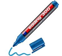 edding 300 permanent marker - light-blue - 1 pen - round tip 1.5-3 mm - waterproof, quick-drying, smear-proof pens - for cardboard, plastic, glass, wood, metal and fabric