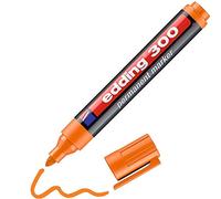 edding 300 permanent marker - orange - 1 pen - round tip 1.5-3 mm - waterproof, quick-drying, smear-proof pens - for cardboard, plastic, glass, wood, metal and fabric