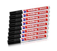 Edding 3000 Permanent Marker Black 1.5-3 mm Refillable Pack of 8