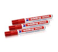 Edding 3000 Permanent Marker Refillable 1.5-3 mm Red