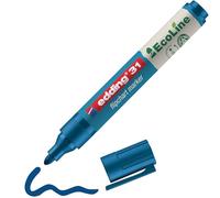 edding 31 Ecoline flipchart marker - blue - 1 pen - round nib 1,5-3 mm - marker for writing, drawing and marking on flipchart paper - does not bleed through - does not dry out - refillable
