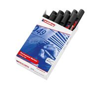 Edding 330 Permanent Chisel Tip Marker Black (Pack of 10) 330-001