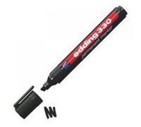 Edding 330 Permanent Chisel Tip Marker Black (Pack of 10) 330-001