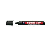 Edding 330 Permanent Marker Chisel Tip 1-5mm Black Ref 330-001 [Pack 10]