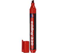 edding 330 permanent marker - red - 10 pens - chisel tip 1-5 mm - waterproof, qu