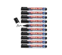 Edding 360 Drywipe Marker Bullet tip black or assorted packs long cap off time
