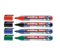 edding 360 whiteboard marker - multi-coloured - 50 whiteboard pens - round tip 1.5-3 mm - whiteboard pen dry wipe - for whiteboards, flipcharts, magnetic, memo boards - sketchnotes - refillable