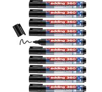 Edding 360 Whiteboard Marker Black x 10