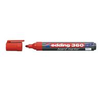 Edding 360 Whiteboard Marker Bullet Tip 1.5-3Mm Line Red (Pack 10) - 4-360002
