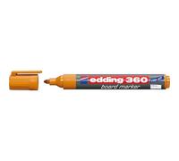 edding 360 whiteboard marker - orange - 1 whiteboard pen - round tip 1.5-3 mm - whiteboard pen dry wipe - for whiteboards, flipcharts, pinboards, magnetic and memo boards - sketchnotes