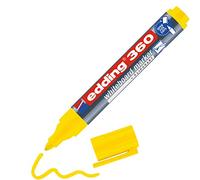 edding 360 whiteboard marker - yellow - 1 whiteboard pen - round tip 1.5-3 mm - whiteboard pen dry wipe - for whiteboards, flipcharts, pinboards, magnetic and memo boards - sketchnotes