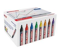 Edding Whiteboard Markers 360 - Pack of 50, 8 Assorted Colours