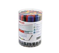 edding Whiteboard Marker 361 – Multi-coloured, Round 1 mm Tip, Drywipe, Refillable – 50 Pack