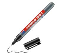 edding 361 Drywipe Whiteboard Marker Black for whiteboards, flipcharts, pinboards, Magnetic and memo Boards (200 Pack)