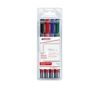 edding 361 Whiteboard Marker Bullet Tip 1mm Line Assorted Colours (Pack 4)