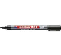 Edding 361 Whiteboard Marker Bullet Tip 1Mm Line Black Pack 10