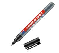 edding 361 Whiteboard Marker Bullet Tip 1mm Line Black (Pack 10) - 4-361001