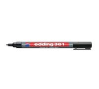 Edding 361 Whiteboard Marker Bullet Tip 1mm Line Black Ref 4-361001 Pack 10 122492
