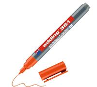edding 361 whiteboard marker - orange - 1 whiteboard pen - round tip 1 mm - whiteboard pen dry wipe - for whiteboards, flipcharts, pinboards, magnetic and memo boards - sketchnotes