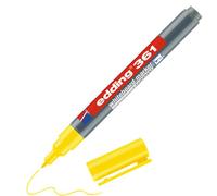 edding 361 whiteboard marker - yellow - 1 whiteboard pen - round tip 1 mm - whiteboard pen dry wipe - for whiteboards, flipcharts, pinboards, magnetic and memo boards - sketchnotes
