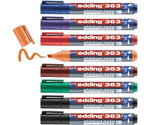 edding 363 Non-permanent Whiteboard Marker Assorted Broad Chisel 1 - 5 mm Pack of 8