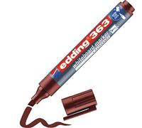 edding 363 whiteboard marker - brown - 1 whiteboard pen - chisel tip 1-5 mm - whiteboard pen dry wipe - for whiteboards, flipcharts, pinboards, magnetic and memo boards - sketchnotes