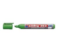edding 363 whiteboard marker - green - 1 whiteboard pen - chisel tip 1-5 mm - whiteboard pen dry wipe - for whiteboards, flipcharts, pinboards, magnetic and memo boards - sketchnotes - refillable