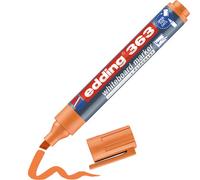 edding 363 whiteboard marker - orange - 1 whiteboard pen - chisel tip 1-5 mm - whiteboard pen dry wipe - for whiteboards, flipcharts, pinboards, magnetic and memo boards - sketchnotes
