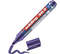 edding 363 whiteboard marker - violet - 1 whiteboard pen - chisel tip 1-5 mm - whiteboard pen dry wipe - for whiteboards, flipcharts, pinboards, magnetic and memo boards - sketchnotes