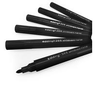 edding 366 whiteboard marker - red - 1 slim whiteboard pen - round nib 1 mm - dry-wipeable - for whiteboards, glass, magnetic and memo boards