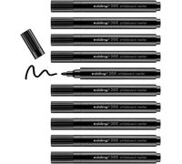 edding 366 whiteboard marker - black - 10 slim whiteboard pen - round nib 1 mm