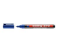 Edding 370 Permanent Marker Bullet Tip 1Mm Line Blue (Pack 10) - 4-370003