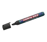 edding 383 flipchart marker - black - 1 pen - chisel nib 1-5 mm - marker for writing, drawing and marking on flipchart paper - does not bleed through - does not dry out - colour intensive