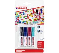Edding 4-05-4-1 Mini Permanent Marker 1.5 - 3 mm Set of 4