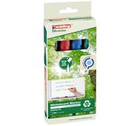 edding 361 whiteboard marker set - multi-coloured - 8 whiteboard pens - round nib 1 mm - whiteboard pen dry wipe - for whiteboards, flipcharts, magnetic, memo boards - sketchnotes - refillable