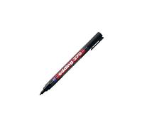 edding 370 permanent marker - black - 1 pen - fine round nib 1 mm - waterproof, quick-drying - multi-purpose marker, universal pen - for cardboard, plastic, wood, metal, glass, pebbles, canvas