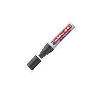 edding 4090 Chalk Marker - Black - 1 Chalk Pen - Chisel Tip 4-15 mm - Broad-Tipped Wet Wipe Pen for Chalkboards, Windows, Glass, Mirrors - Liquid Chalk Marker Pens for Opaque Coverage