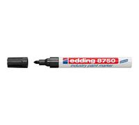 edding 8750 Industry Paint Marker - Red - 1 Pen - Bullet Tip 2-4 mm - Paint Marker for Writing on Dusty, Slightly Oily Surfaces, Tyres, Metal, Gl