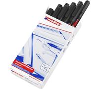 Edding Permanent Marker 370 – Fine 1 mm Bullet Tip, Waterproof Quick-Drying – Black Box of 10