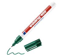 edding 400 permanent marker - green - 1 pen - fine round tip 1 mm - waterproof, quick-drying, smear-proof pens - for cardboard, plastic, wood, metal, glass and fabric