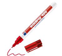 edding 400 permanent marker - red - 1 pen - fine round nib 1 mm - waterproof, quick-drying, smear-proof pens - for cardboard, plastic, wood, metal, glass and fabric
