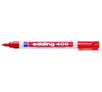 Edding 400 Permanent Marker Refillable Bullet Tip Line Width Approx. 1 mm Red